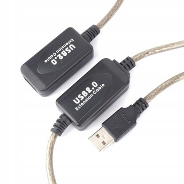 Удлинительный кабель USB 2.0 активный, удлинитель 20 м