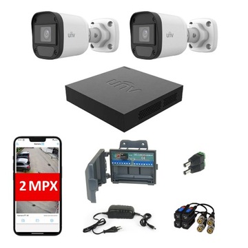 Zestaw Monitoringu 2 Kamery 5M Uniview