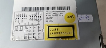 Радиоприемник Audi TT Concert CD Mp3 Aux 8J0035186M
