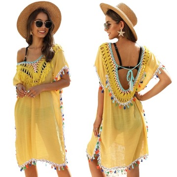 ПАРЕО ТУНИКА ЛЕТНЕЕ ПЛАТЬЕ В БОХО ПЛЯЖНОМ ПЛАТЬЕ