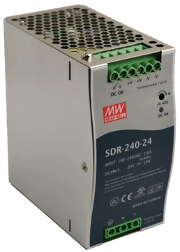 Zasilacz DIN Mean Well SDR-240-24 24V DC 10A 240W