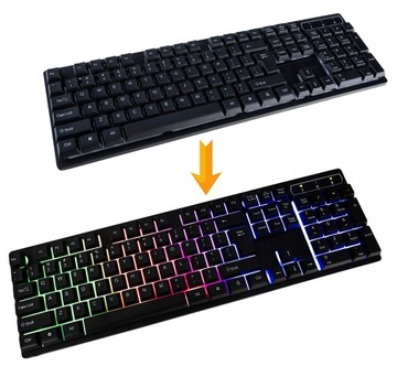 КОМПЛЕКТ ИГРОВАЯ КЛАВИАТУРА + МЫШЬ С ПОДСВЕТКОЙ