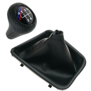 Gałka zmiany biegów + mieszek ramka do BMW E46