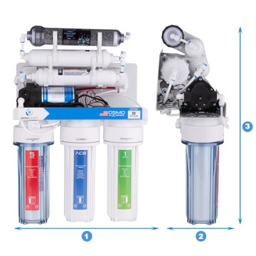 RO8 ОБРАТНЫЙ РЕДОКС-ОСМОС С НАСОСОМ ВЕРХНЕГО ИЗЛИВА