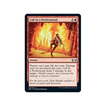 MTG 2x Call In a Professional (Uncommon)