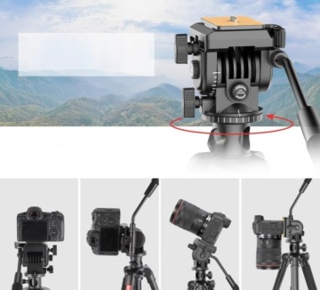 Монопод 183 с плоской масляной головкой штатива для камеры Ulanzi VT-02