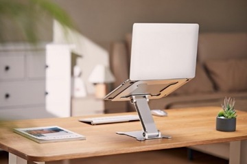 РЕГУЛИРУЕМАЯ СКЛАДНАЯ ПОДСТАВКА ДЛЯ НОУТБУКА АЛЮМИНИЕВАЯ РУЧКА ПОДСТАВКИ