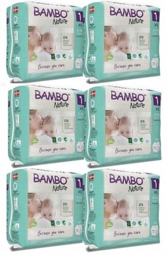 Bambo Nature: одноразовые подгузники для новорожденных 1 XS 2