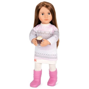 Our Generation Lalka SANDY 46cm pidżamka akcesoria
