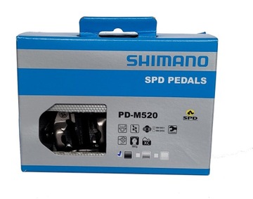 SHIMANO Pedały SPD PD-M520 Czarne MTB
