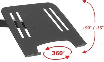 Держатель для ноутбука, регулируемый, универсальный, 2-в-1
