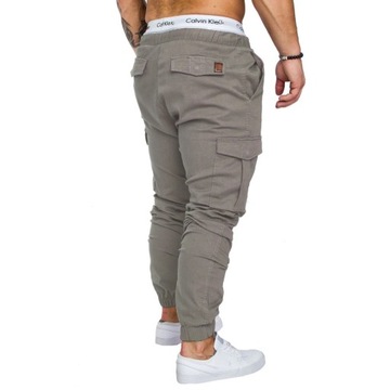Men Cargo Pants Summer Work Trousers Stretch Waist