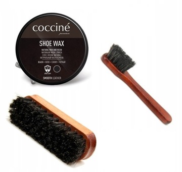 НАБОР ПАСТЫ ДЛЯ ОБУВИ, ВОСКОВАЯ ЩЕТКА MAZAK, ЧЕРНАЯ