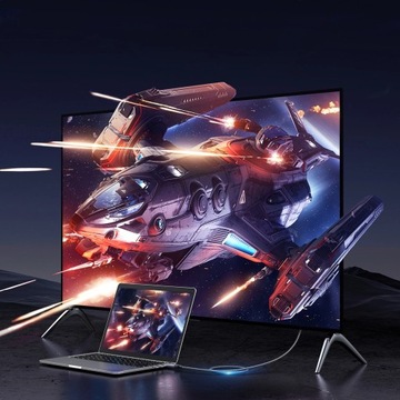 UGREEN КАБЕЛЬ ВИДЕОКАБЕЛЬ DISPLAYPORT DP TO HDMI FULL HD 2K UHD 4K 60HZ 2M