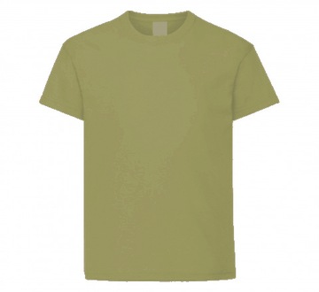 KOSZULKA DZIECIĘCA T SHIRT BLUZKA BAWEŁNA BEŻ 122