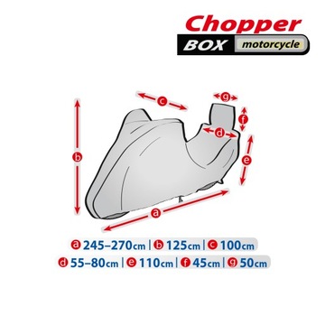 Чехол на мотоцикл WATERPROOF CHOPPER с BOX