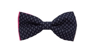 JANKES Elegancka MUCHA GRANAT/WZORKI Rozm.UNI