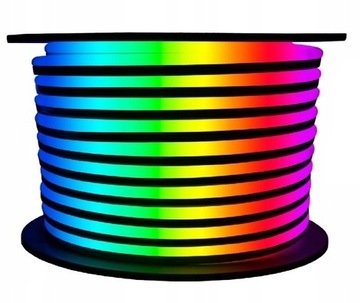 NEON FLEX LED WĄŻ ŚWIETLNY 230V RGB NA METRY