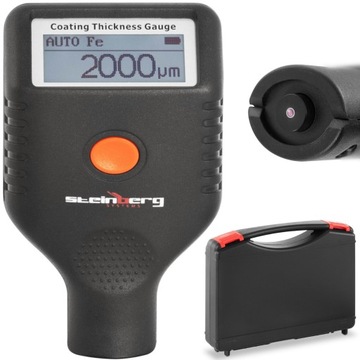 Miernik tester grubości lakieru samochodowego zakres 0-2000 µm Walizka