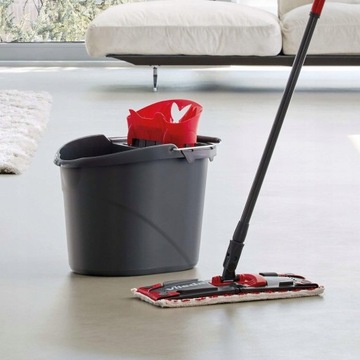 КОРОБКА Плоская швабра Vileda Ultramax с ведром + БЕСПЛАТНО