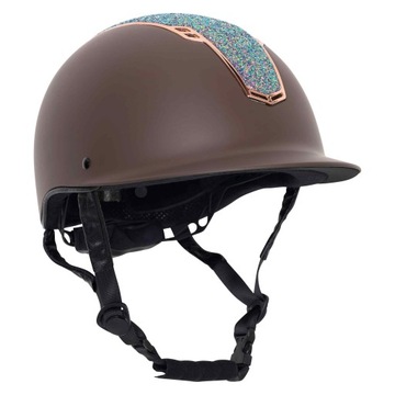 Kask jeździecki Imperial Riding Brown Matt Glow S