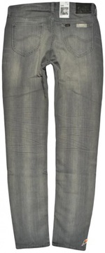 LEE spodnie SLIM grey jeans RIDER _ W28 L32