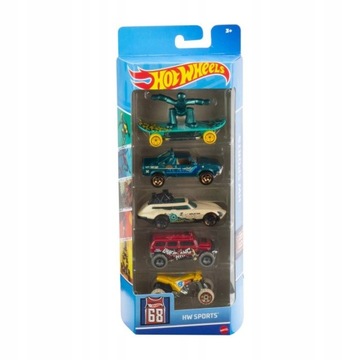 HOT WHEELS 5PAK HW SPORTS HFV78 ZESTAW PIĘCIOPAK
