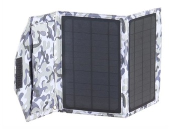 Solarna ładowarka USB panel słoneczny składany 14W