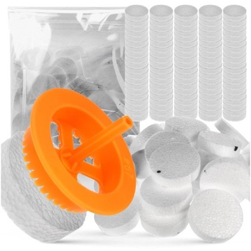 Заглушки из пенополистирола 67 мм Заглушки Диски 100 шт. | Резак для пенопласта