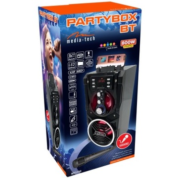 PARTYBOX караоке Bluetooth MP3 FM 800 Вт 3 микрофона