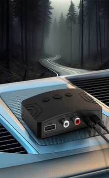 USB-C 2xRCA ZESTAW TRANSMITER ODBIORNIK BLUETOOTH 5.3 AUX MINIJACK 3,5mm
