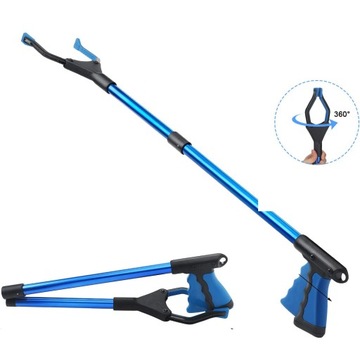 Chwytak do zbierania podnoszenia śmieci liści aluminiowy długi 81CM