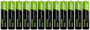 12x AKUMULATORKI AAA R3 GREEN CELL 950mAh BATERIE LAMP SOLARNYCH PALUSZKI