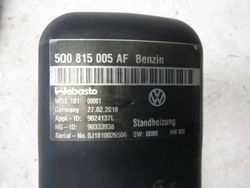 VW Skoda Audi webasto 5Q0815005AF