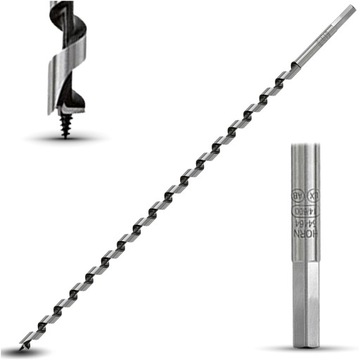 WIERTŁO do DREWNA Świder 14x600mm Śrubowe ŚWIDROWE