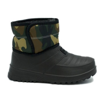 Śniegowce Ocieplane Kalosze Botki Moro Na Rzepy Lekkie (41)