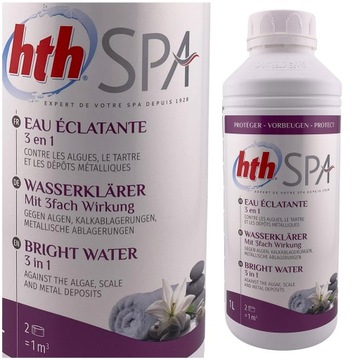 KRYSTALIZATOR do basenu WODY w wannie SPA HTH Bright Water 3w1 Czysta Woda