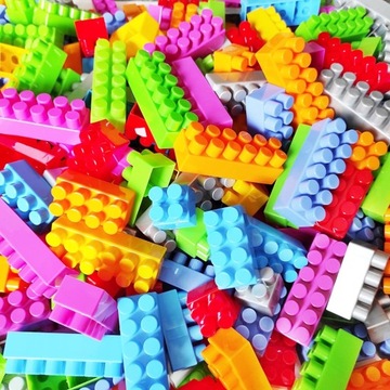 БОЛЬШОЙ НАБОР БЛОКОВ СТРОИТЕЛЬНЫЕ БЛОКИ 400 EL КРАСИВЫЕ ЖИВЫЕ ЦВЕТА