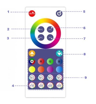 НАБОР СВЕТОДИОДНЫХ ЛАМП 6 ТРЕУГОЛЬНЫХ WIFI SMART TUYA PLUG RGB БЕЛЫЙ SMART