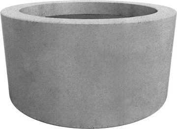 Donica Betonowa Okrągła fi 60 cm Modułowa Szara