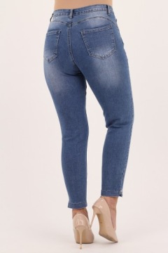 ЖЕНСКИЕ ХЛОПКОВЫЕ ДЖИНСЫ С ВЫСОКОЙ ПОСАДКОЙ ДЖИНСЫ БОЛЬШОГО РАЗМЕРА