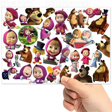 МОЮЩИЕСЯ ТАТУ ДЛЯ ДЕТЕЙ МАША И МЕДВЕДЬ ОРИГИНАЛЬНЫЕ ДИЗАЙНЫ