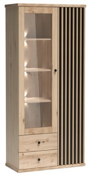 Witryna loft lamele do salonu artisan CALI C2 LED