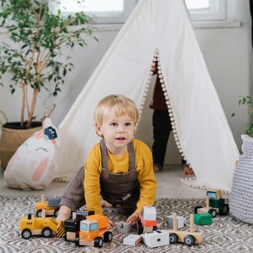 Мусоровоз - Trefl - деревянный мусоровоз, машина из к