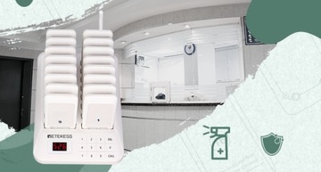 Retekess TD157 Беспроводная система для официантов в ресторане, 16 пейджеров, 500M