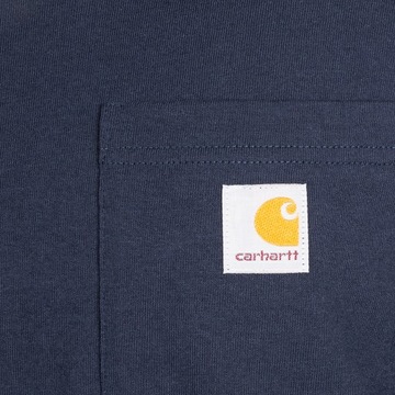 Koszulka Carhartt Heavyweight Longsleeve Pocket - Granatowa XXL