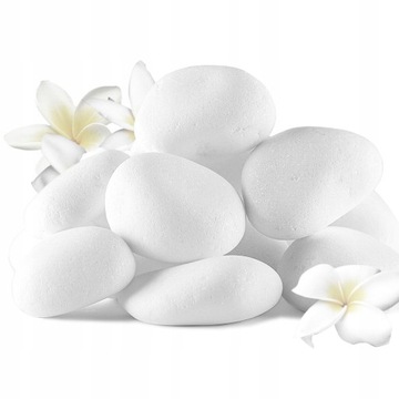 Прочные белые камни Декоративная галька для сада Премиум Тасос 1 кг