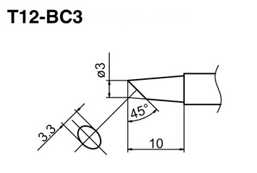 Паяльное жало BAKON AOYUE GM-951 HAKKO T12-BC3