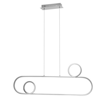 Lampa APP810 LED srebrna sufitowa żyrandol metal