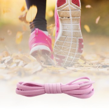 Шнурки ELASTIC без завязок, розовые